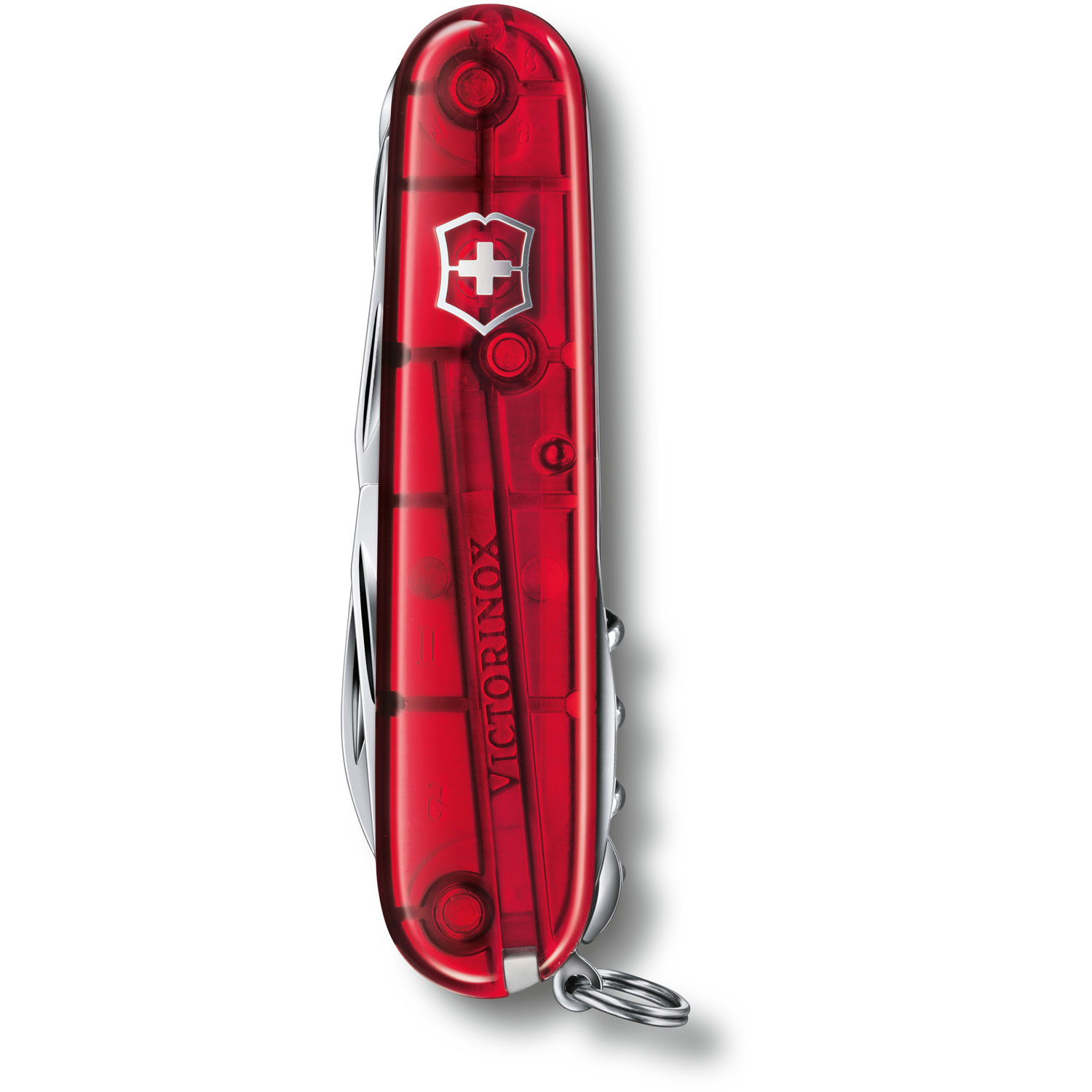 Victorinox Taschenmesser Huntsman transparent rot Victorinox Taschenmesser Huntsman transparent rot
