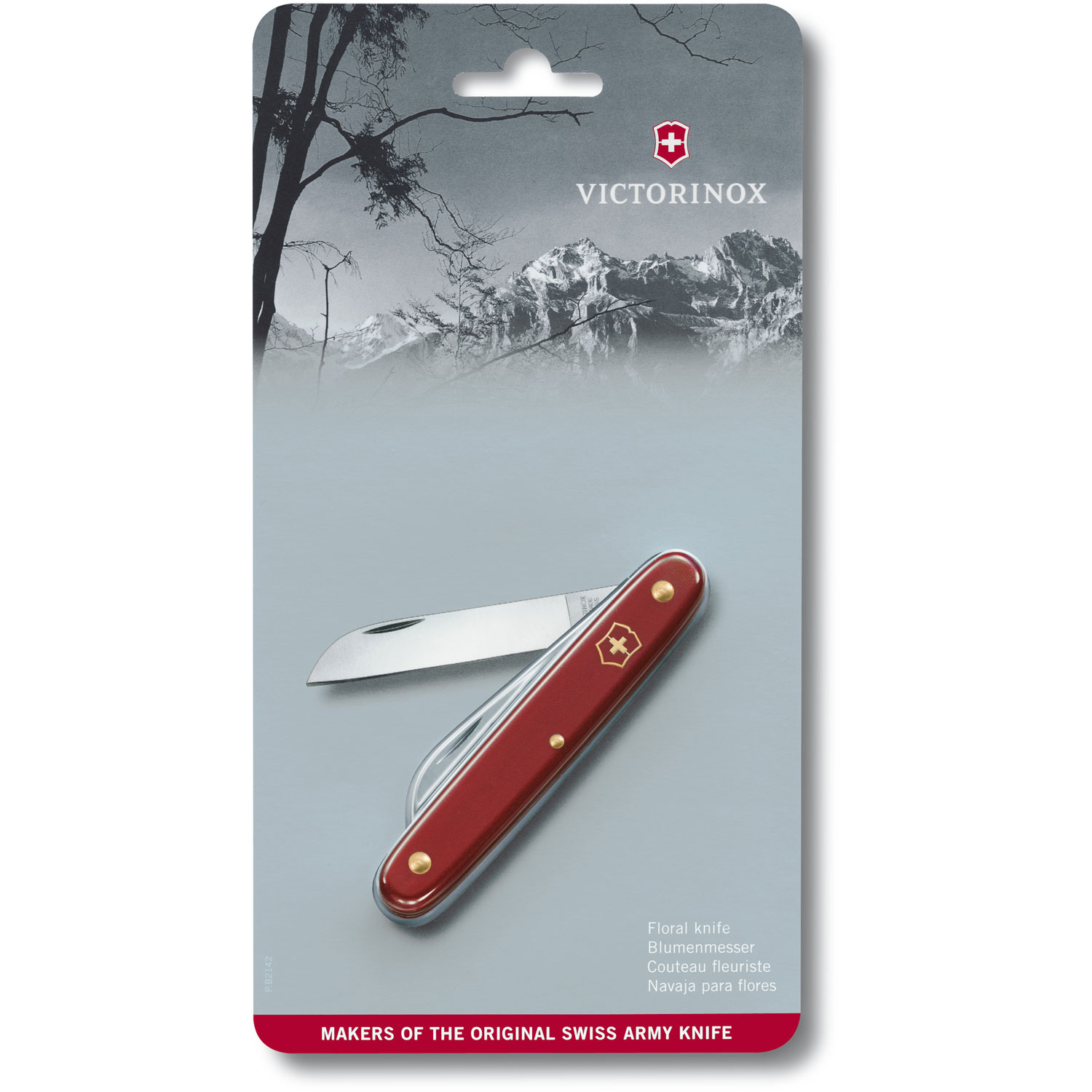 Victorinox Blumenmesser rot in Blister