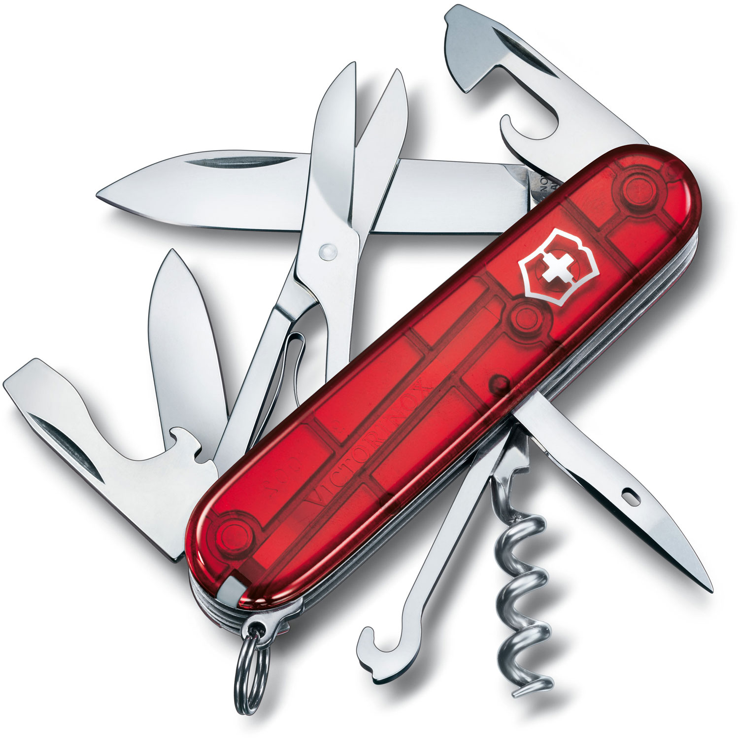 Victorinox Taschenmesser Climber transparent rot Victorinox Taschenmesser Climber transparent rot
