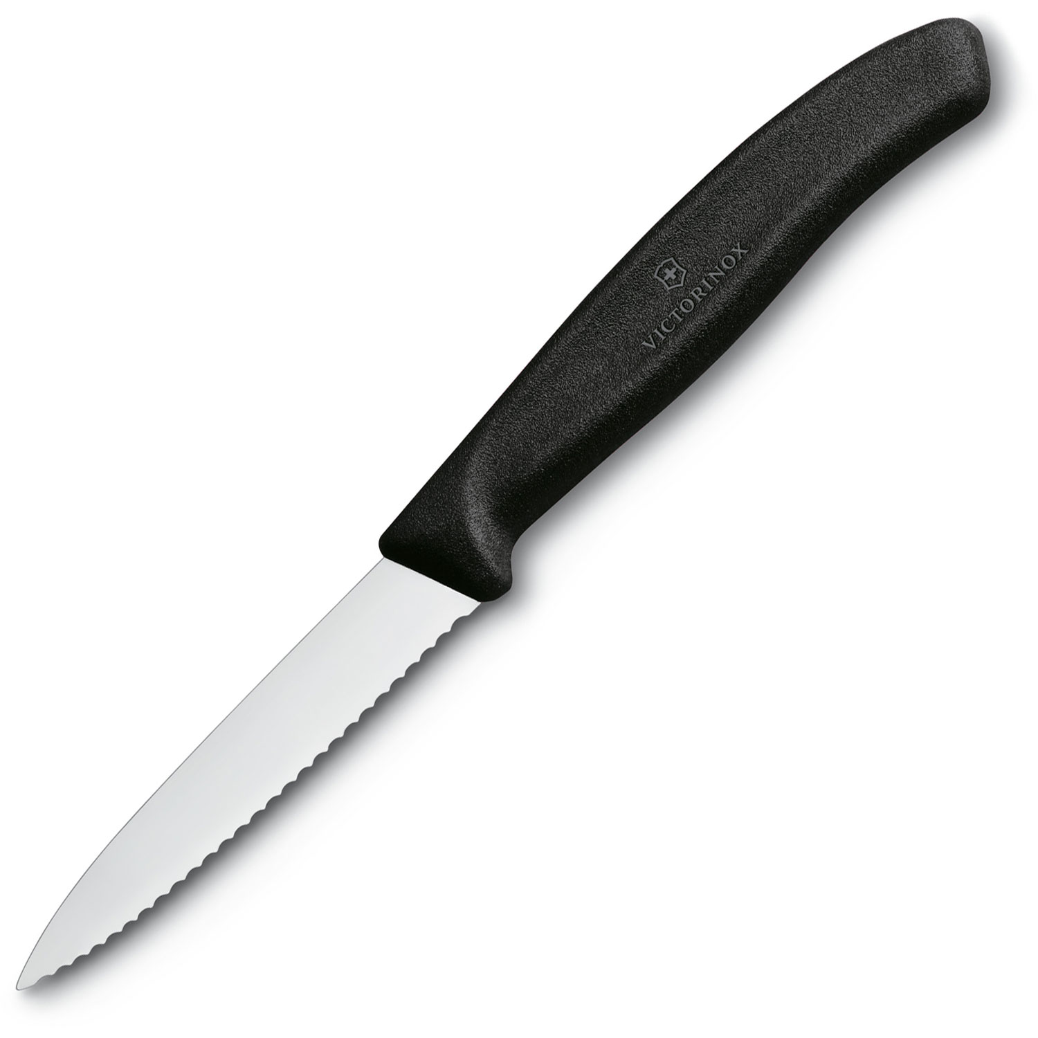 Victorinox Gemüsemesser mit Wellenschliff schwarz