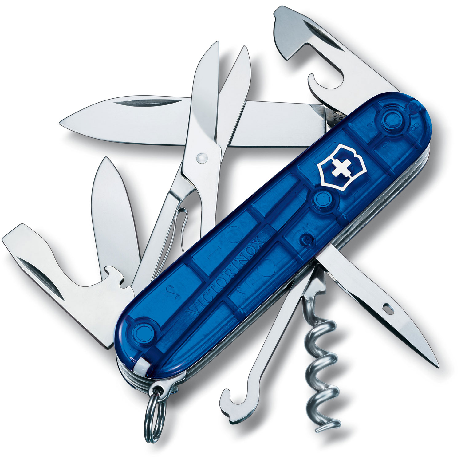 Victorinox Taschenmesser Climber transparent blau Victorinox Taschenmesser Climber transparent blau